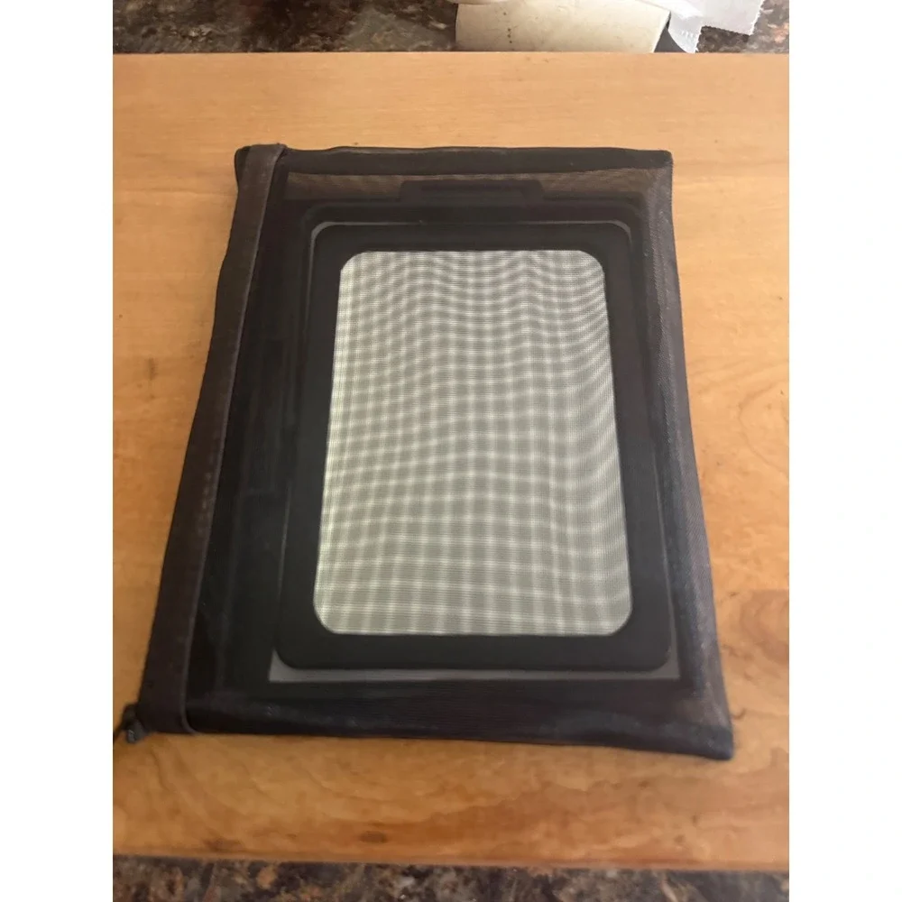 6 Mary‎ Kay Folding Travel Mirror with Skincare Makeup Tray and Mesh Pouch Black